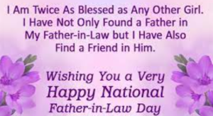 National Father In Law Day Poems, Quotes, Wishes