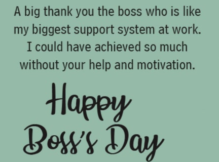 National Happy Boss Day 2023 Images, Message and Quotes