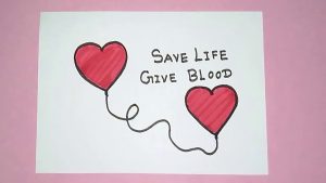 National Blood Donor Day 2023 Quotes Poster Drawing